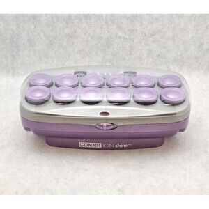 Clairol Custom Care Setter Velvet Flocked Hot Rollers Hair Curlers W/clips KF-20